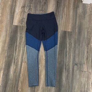 Outdoor Voices Colorblock Leggings - Navy and Blue